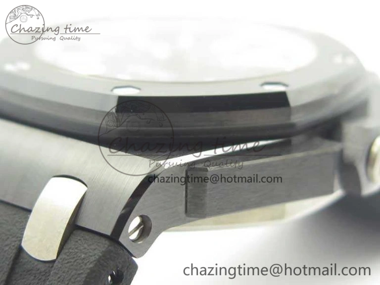 Vibrant Royal Oak Offshore Diver Real Black Ceramic XF 1:1 Best Edition On Rubber Strap A3120 V 4958