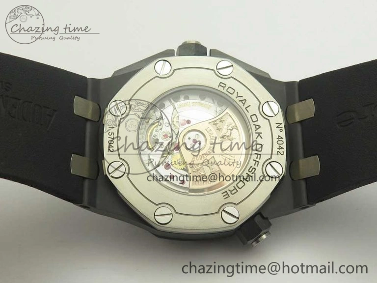 Royal Oak Offshore Diver Real Ceramic JF Best Edition on Rubber Strap A3120 V5S Resilient 4900