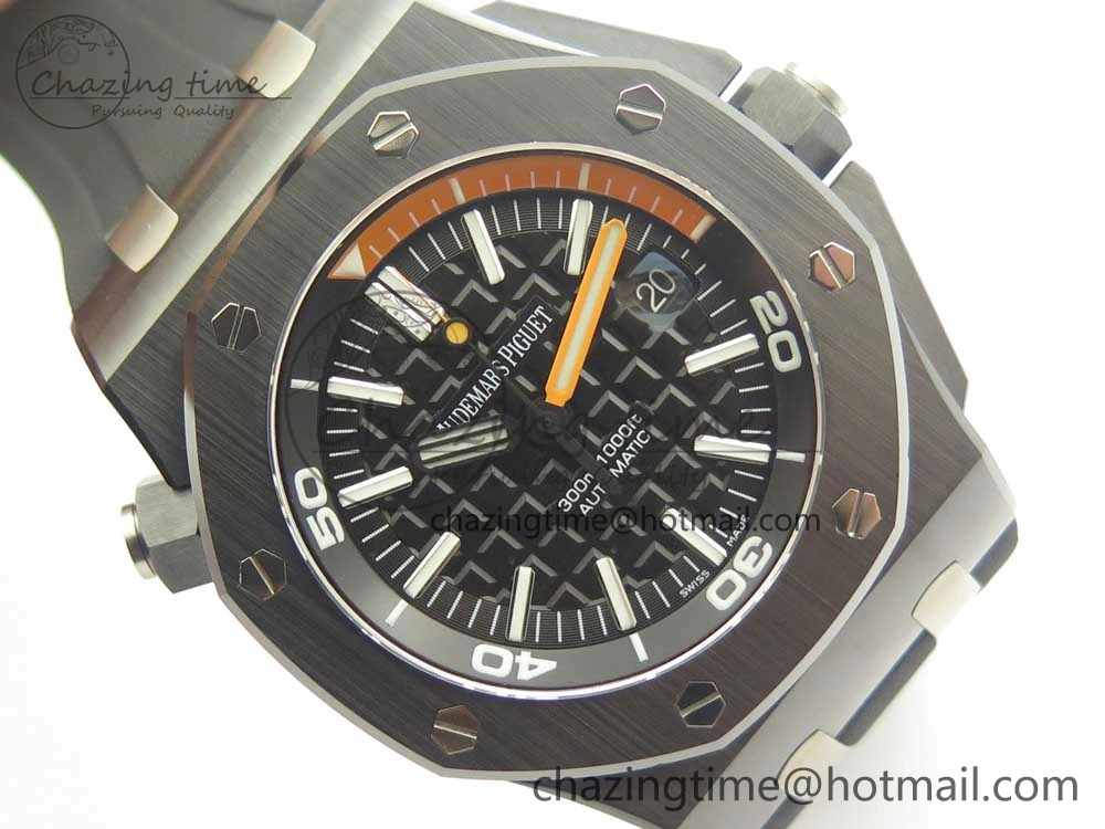 Royal Oak Offshore Diver Real Ceramic JF Best Edition on Rubber Strap A3120 V5S Resilient 4900