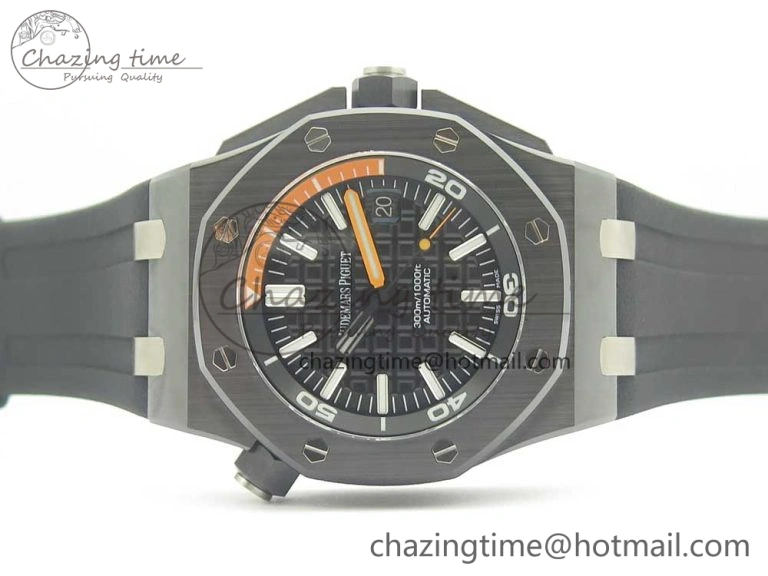 Royal Oak Offshore Diver Real Ceramic JF Best Edition on Rubber Strap A3120 V5S Resilient 4900