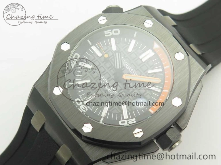 Royal Oak Offshore Diver Real Ceramic JF Best Edition on Rubber Strap A3120 V5S Resilient 4900