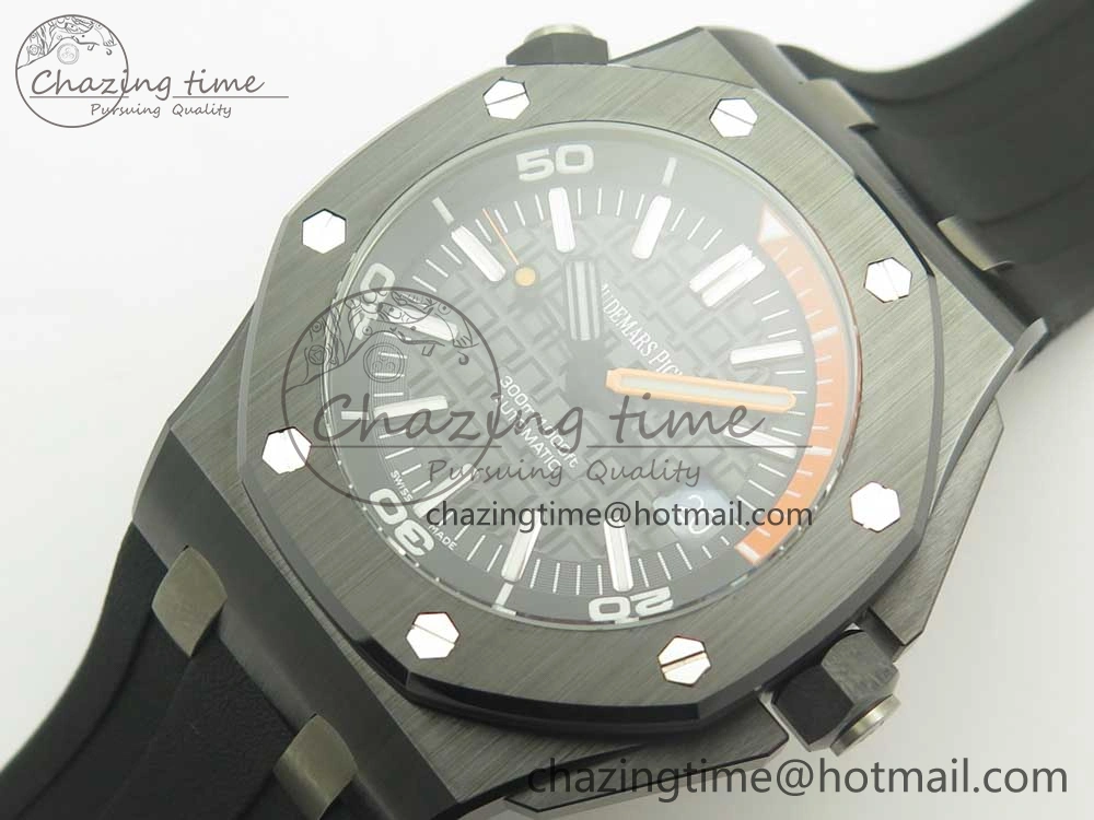 Royal Oak Offshore Diver Real Ceramic JF Best Edition on Rubber Strap A3120 V5S Resilient 4900
