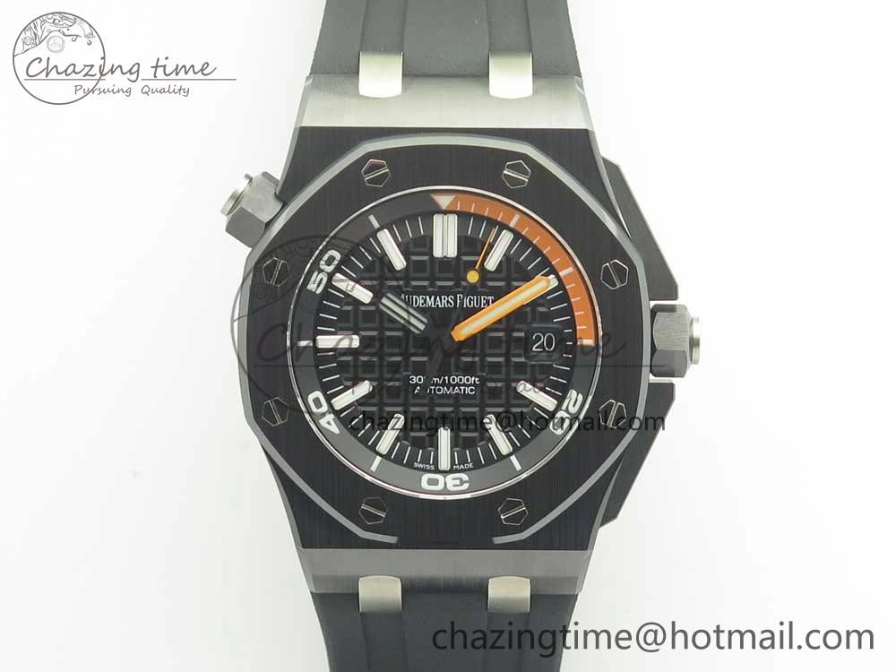 Royal Oak Offshore Diver Real Ceramic JF Best Edition on Rubber Strap A3120 V5S Resilient 4900