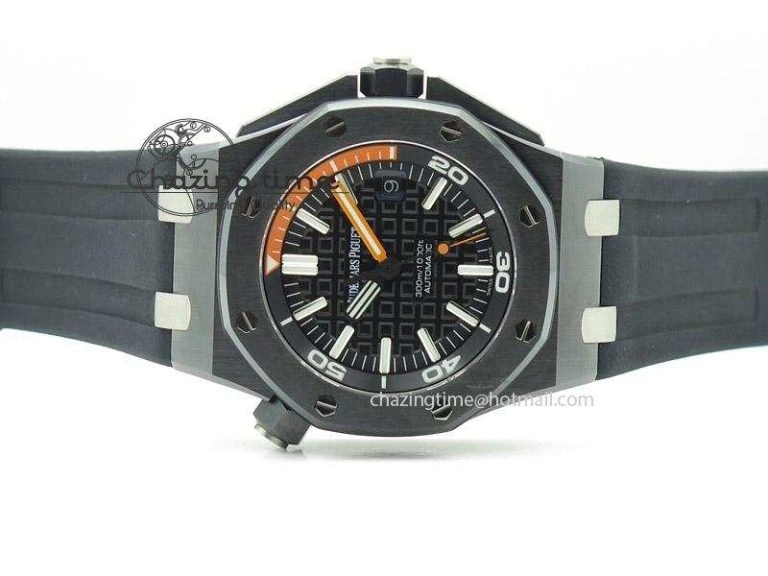 Royal Oak Offshore Diver Real Ceramic Noob Best Edition on Rubber Strap A Attractive 5136