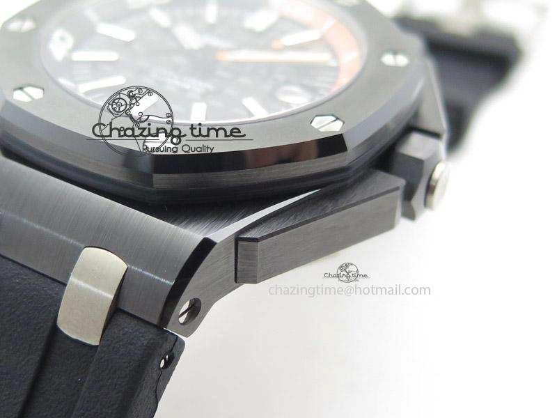 Royal Oak Offshore Diver Real Ceramic Noob Best Edition on Rubber Strap A Attractive 5136