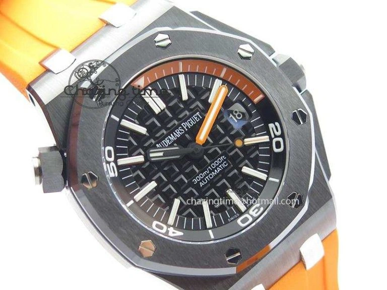 Royal Oak Offshore Diver Real Ceramic V6F Best Edition On Orange Rubber Strap A EasyCare 5090