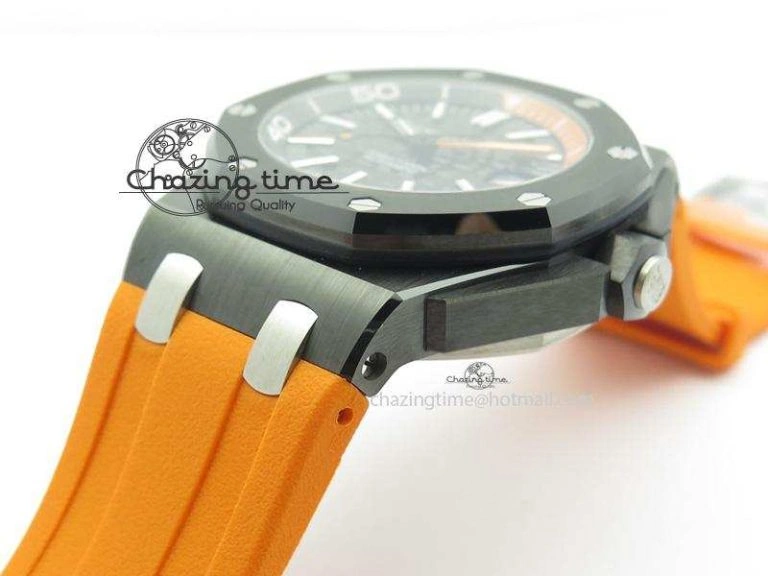 Royal Oak Offshore Diver Real Ceramic V6F Best Edition On Orange Rubber Strap A EasyCare 5090