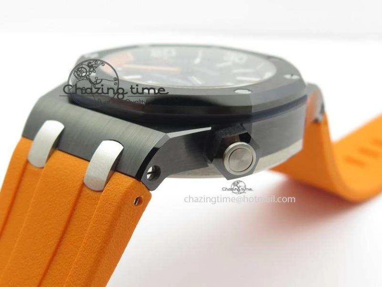 Royal Oak Offshore Diver Real Ceramic V6F Best Edition On Orange Rubber Strap A EasyCare 5090