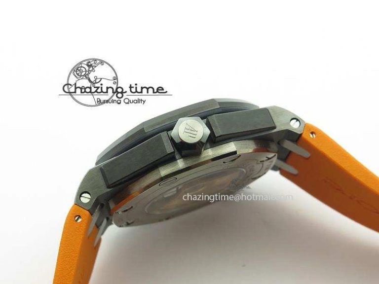 Royal Oak Offshore Diver Real Ceramic V6F Best Edition On Orange Rubber Strap A EasyCare 5090