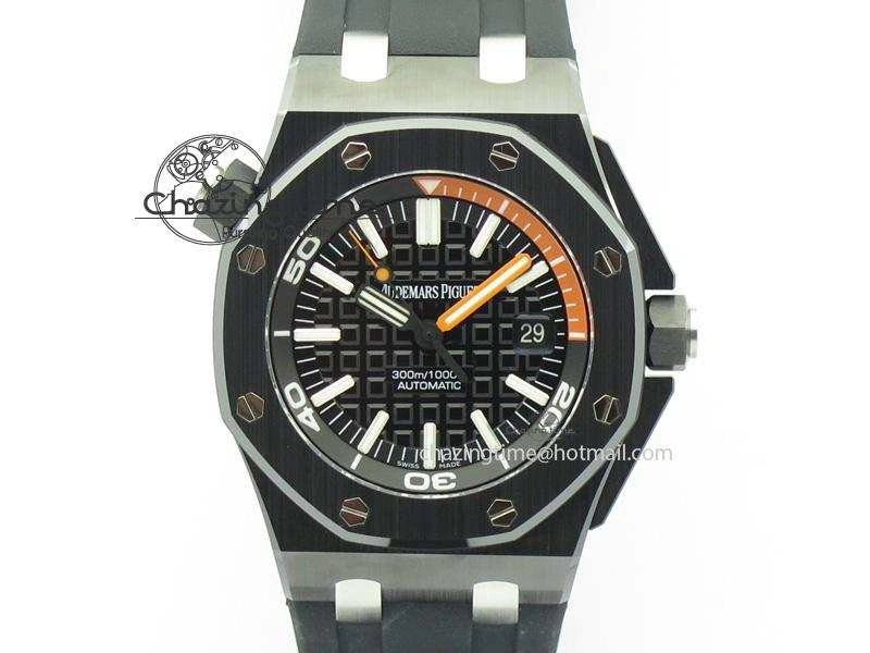 Royal Oak Offshore Diver Real Ceramic V6F Best Edition On Rubber Strap A3120 V OdorResistant 5082