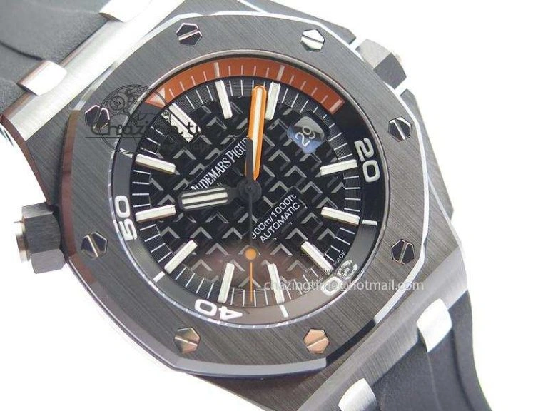 Royal Oak Offshore Diver Real Ceramic V6F Best Edition On Rubber Strap A3120 V OdorResistant 5082