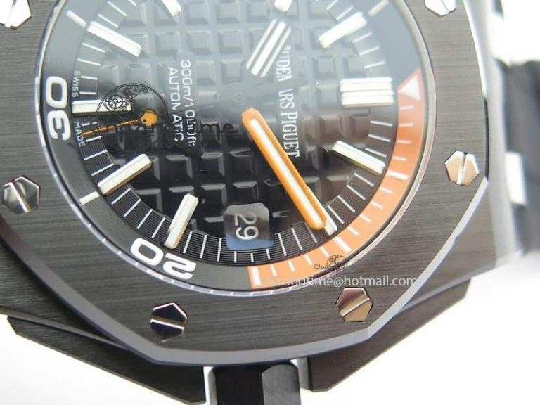 Royal Oak Offshore Diver Real Ceramic V6F Best Edition On Rubber Strap A3120 V OdorResistant 5082