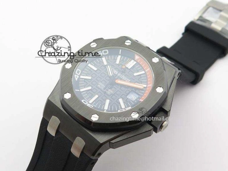 Royal Oak Offshore Diver Real Ceramic V6F Best Edition On Rubber Strap A3120 V OdorResistant 5082