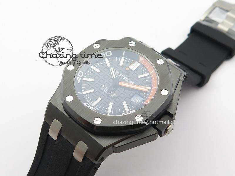 Royal Oak Offshore Diver Real Ceramic V6F Best Edition On Rubber Strap A3120 V OdorResistant 5082
