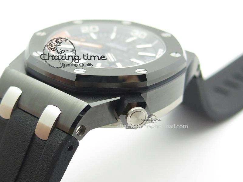 Royal Oak Offshore Diver Real Ceramic V6F Best Edition On Rubber Strap A3120 V OdorResistant 5082