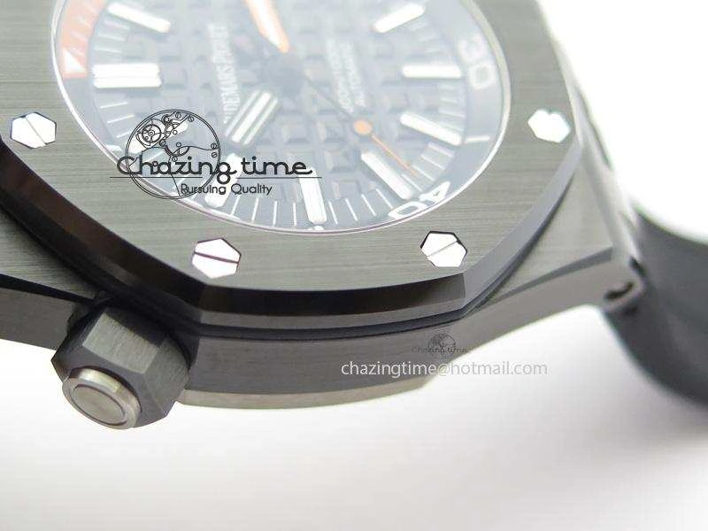 Royal Oak Offshore Diver Real Ceramic V6F Best Edition On Rubber Strap A3120 V OdorResistant 5082