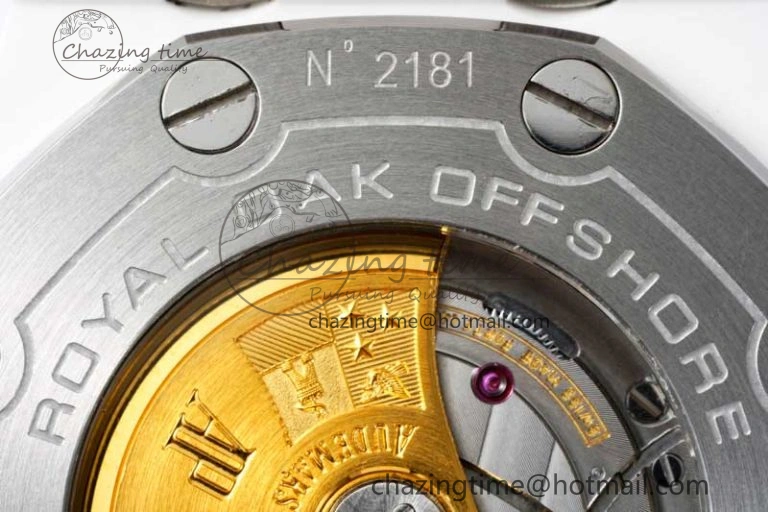 ZeroBulk Royal Oak Offshore Diver White Ceramic IPF Best Edition on Rubber Strap A 4732