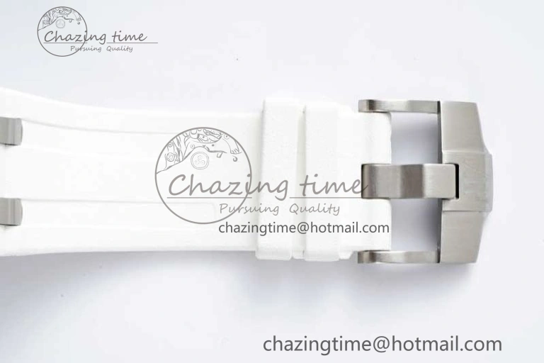 ZeroBulk Royal Oak Offshore Diver White Ceramic IPF Best Edition on Rubber Strap A 4732