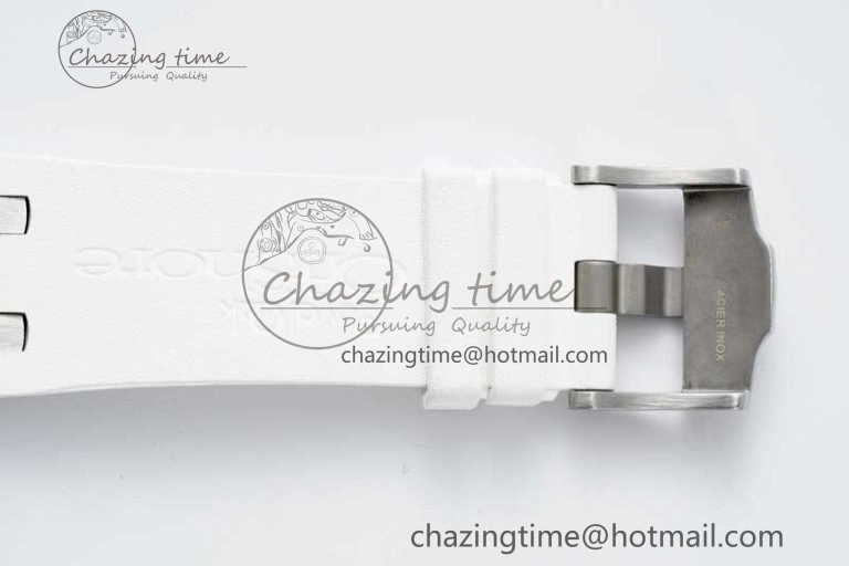 ZeroBulk Royal Oak Offshore Diver White Ceramic IPF Best Edition on Rubber Strap A 4732