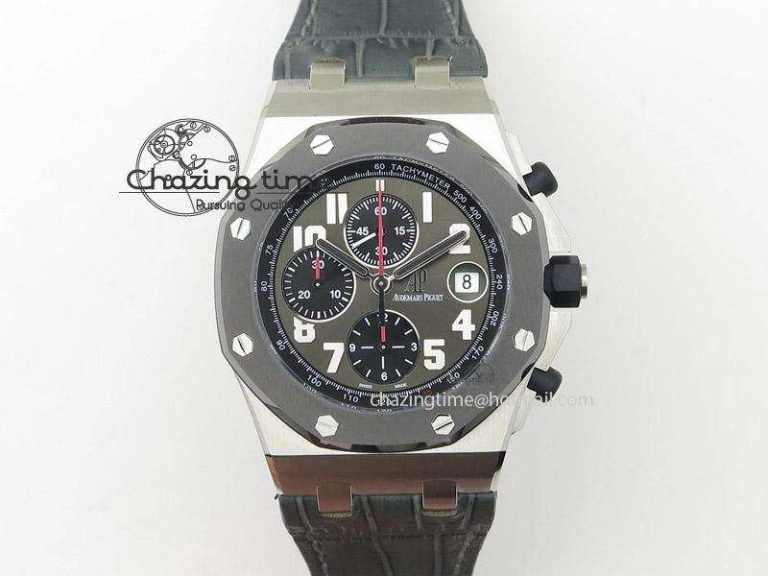 Royal Oak Offshore Doha Limited Edition On Grey Leather Strap A Snug 5116