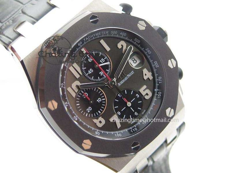 Royal Oak Offshore Doha Limited Edition On Grey Leather Strap A Snug 5116