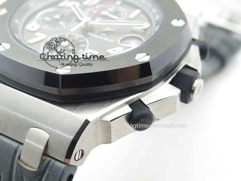 Royal Oak Offshore Doha Limited Edition On Grey Leather Strap A Snug 5116