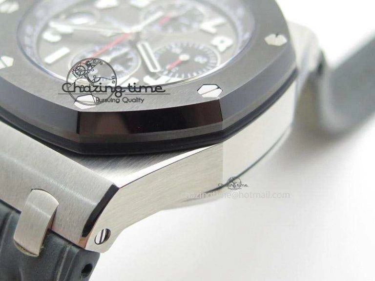 Royal Oak Offshore Doha Limited Edition On Grey Leather Strap A Snug 5116