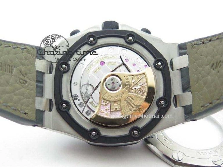 Royal Oak Offshore Doha Limited Edition On Grey Leather Strap A Snug 5116