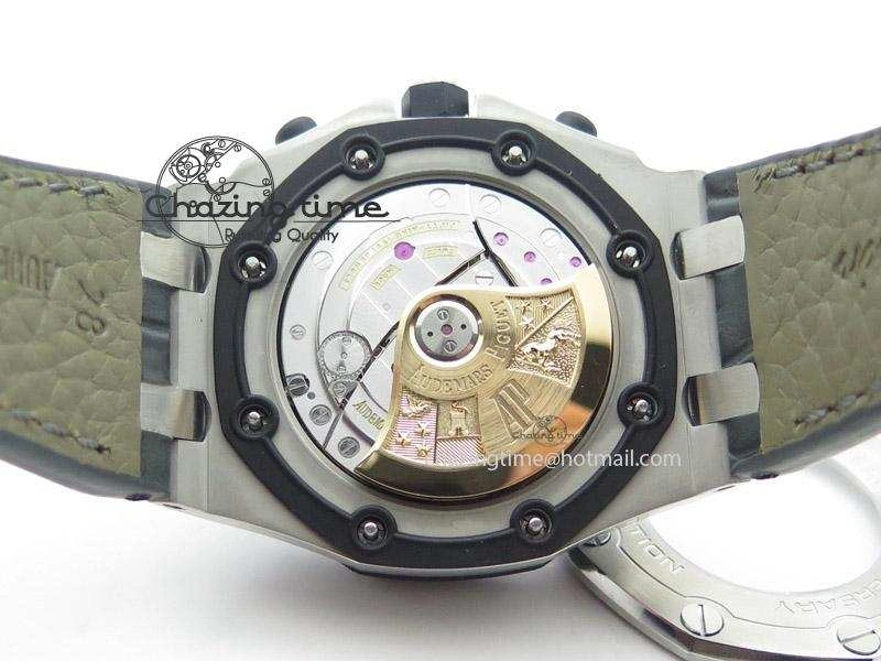 Royal Oak Offshore Doha Limited Edition On Grey Leather Strap A Snug 5116