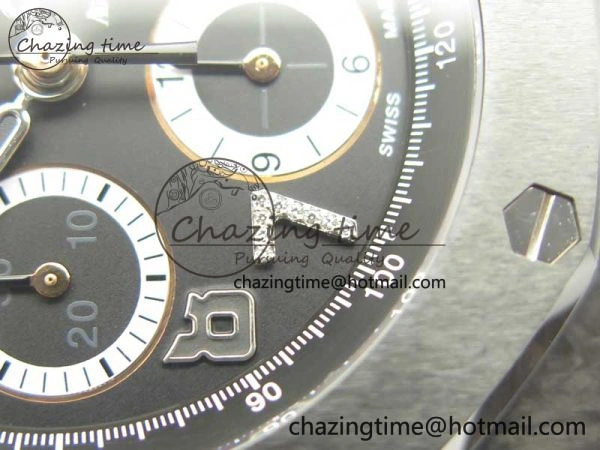 Royal Oak Offshore “GINZA 7” Forged Carbon JF Best Edition on Rubber Strap A3126 V2 w  Cyclops Bold 4929