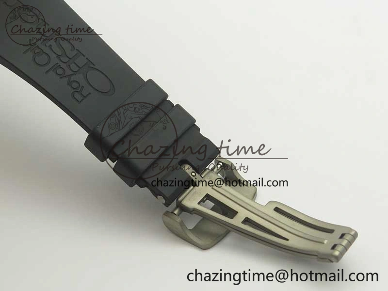Royal Oak Offshore “GINZA 7” Forged Carbon JF Best Edition on Rubber Strap A3126 V2 w  Cyclops Bold 4929