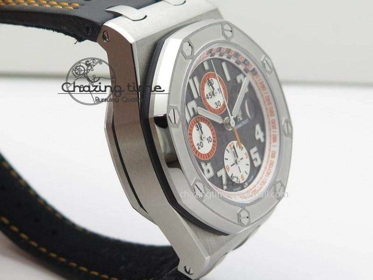 FlexibleFit Royal Oak Offshore “Gentleman Driver” JF Best Edition on Black Leather Strap A 5138