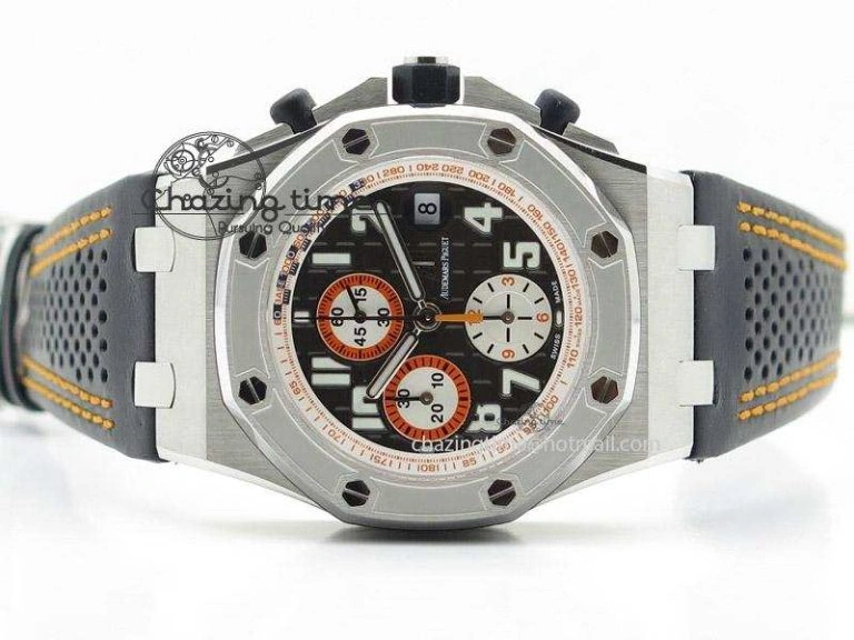 FlexibleFit Royal Oak Offshore “Gentleman Driver” JF Best Edition on Black Leather Strap A 5138