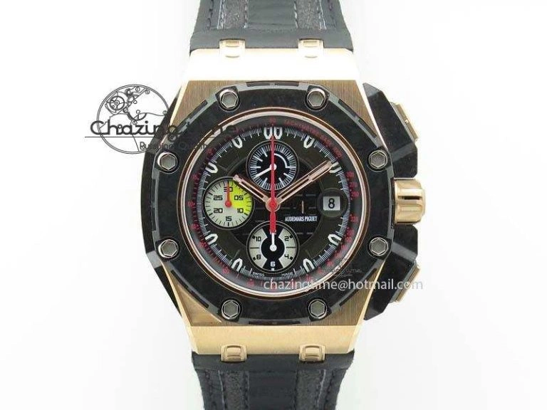 Royal Oak Offshore Grand Prix RG JF Best Edition Real Forge Carbon Parts V3 A3126 (Free XS Rubber Strap) Unique 5121