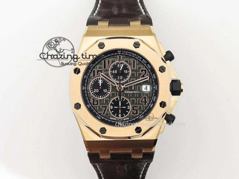 Royal Oak Offshore JF Best Edition Don Ramon de la Cruz on Brown Leather Strap A FastDry 5139