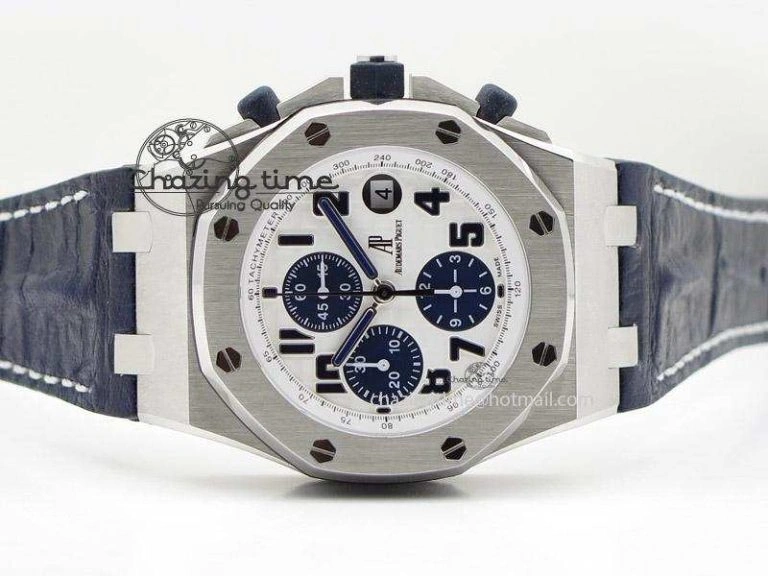 Cozy Royal Oak Offshore JF Best Edition “Navy” on Blue Leather Strap A 5144