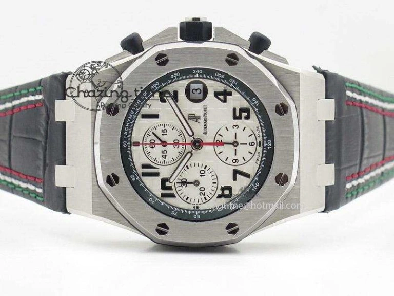 Royal Oak Offshore JF Best Edition “Pride of Mexico” on Black Leather Strap A Upgraded 5123