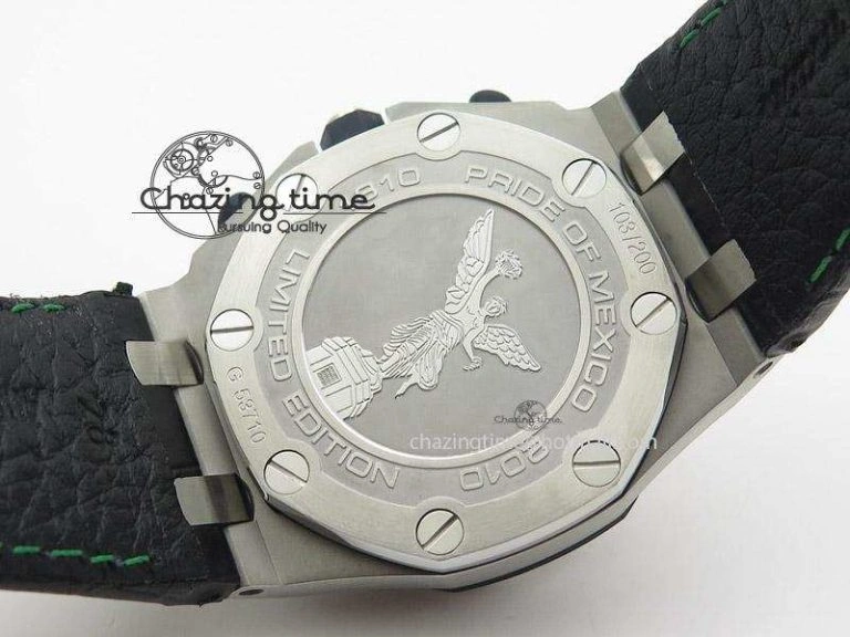 Royal Oak Offshore JF Best Edition “Pride of Mexico” on Black Leather Strap A Upgraded 5123
