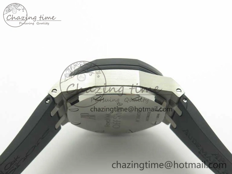 Fashionable Royal Oak Offshore JF Best Edition SS Rubberclad Black Dial A3126 V2 w  Cyclops 4898