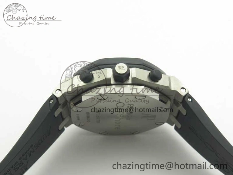 Fashionable Royal Oak Offshore JF Best Edition SS Rubberclad Black Dial A3126 V2 w  Cyclops 4898