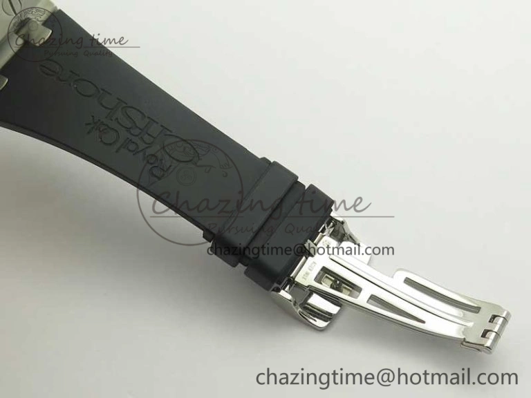 Fashionable Royal Oak Offshore JF Best Edition SS Rubberclad Black Dial A3126 V2 w  Cyclops 4898
