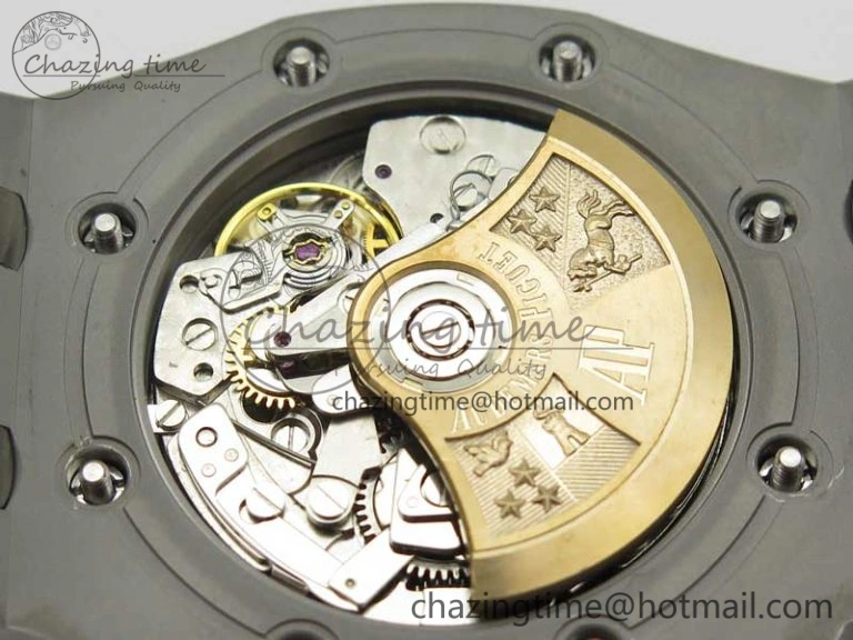 Fashionable Royal Oak Offshore JF Best Edition SS Rubberclad Black Dial A3126 V2 w  Cyclops 4898