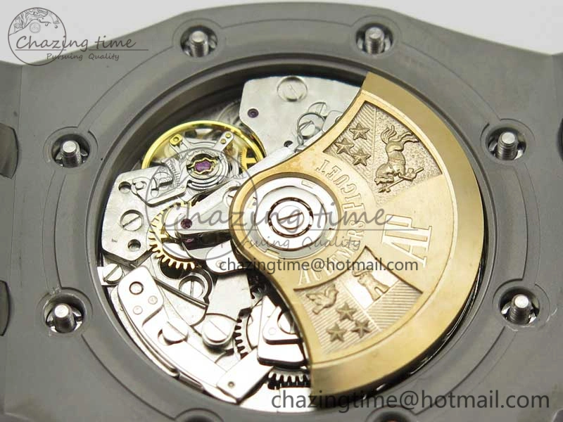 Fashionable Royal Oak Offshore JF Best Edition SS Rubberclad Black Dial A3126 V2 w  Cyclops 4898