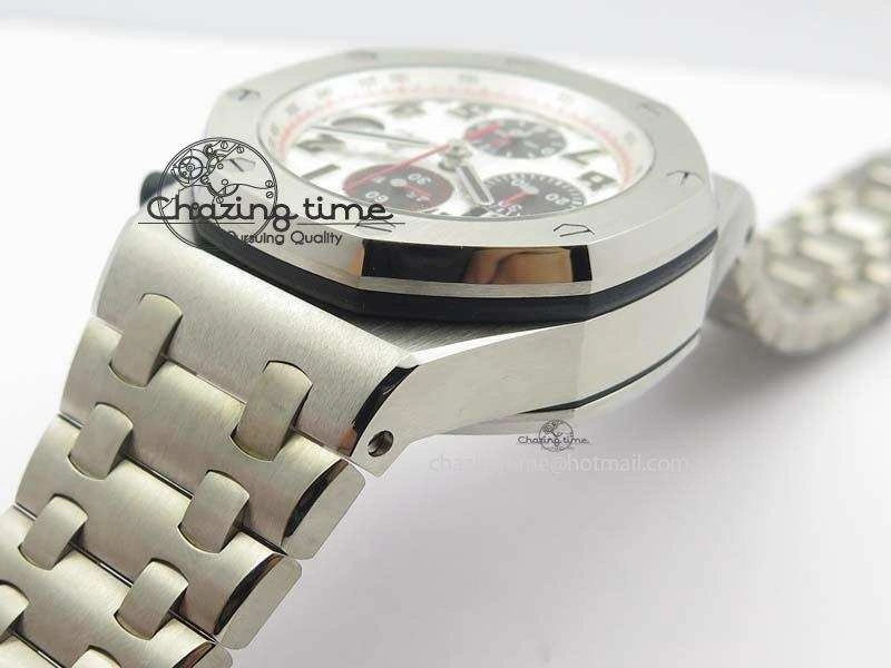 Modern Royal Oak Offshore JF Ultimate Edition Silver Themes On SS Bracelet A7750 V 5057