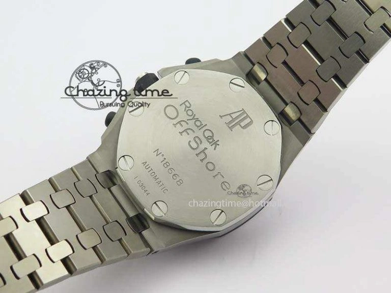 Modern Royal Oak Offshore JF Ultimate Edition Silver Themes On SS Bracelet A7750 V 5057