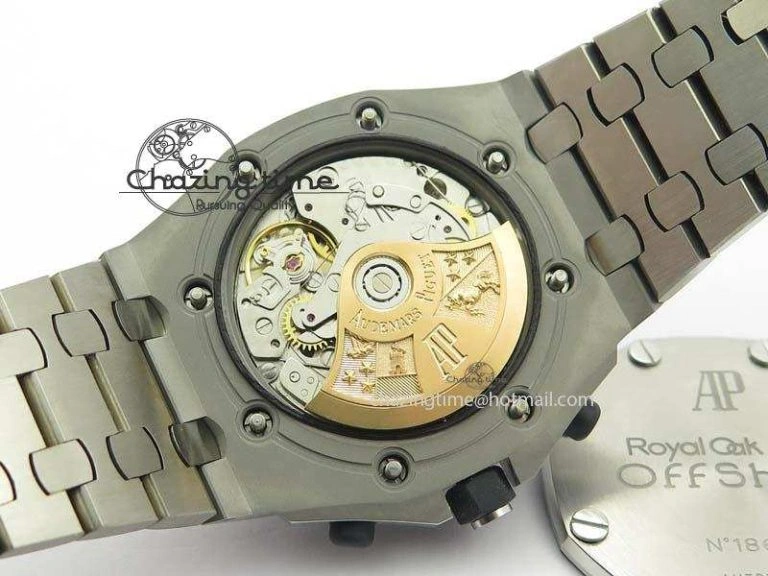 Modern Royal Oak Offshore JF Ultimate Edition Silver Themes On SS Bracelet A7750 V 5057