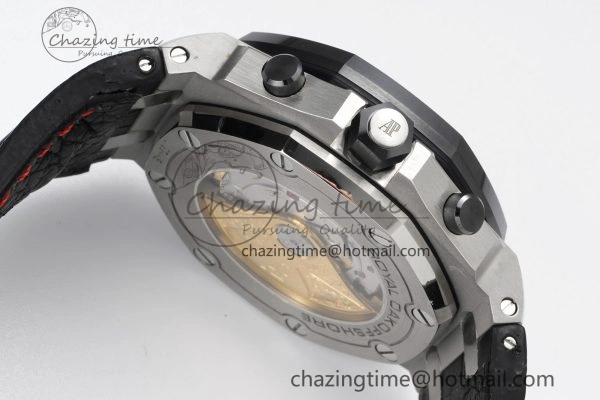 Royal Oak Offshore JJF 1:1 Best Edition “Dark Knight” on Black Red Leather Strap A Efficient 4629