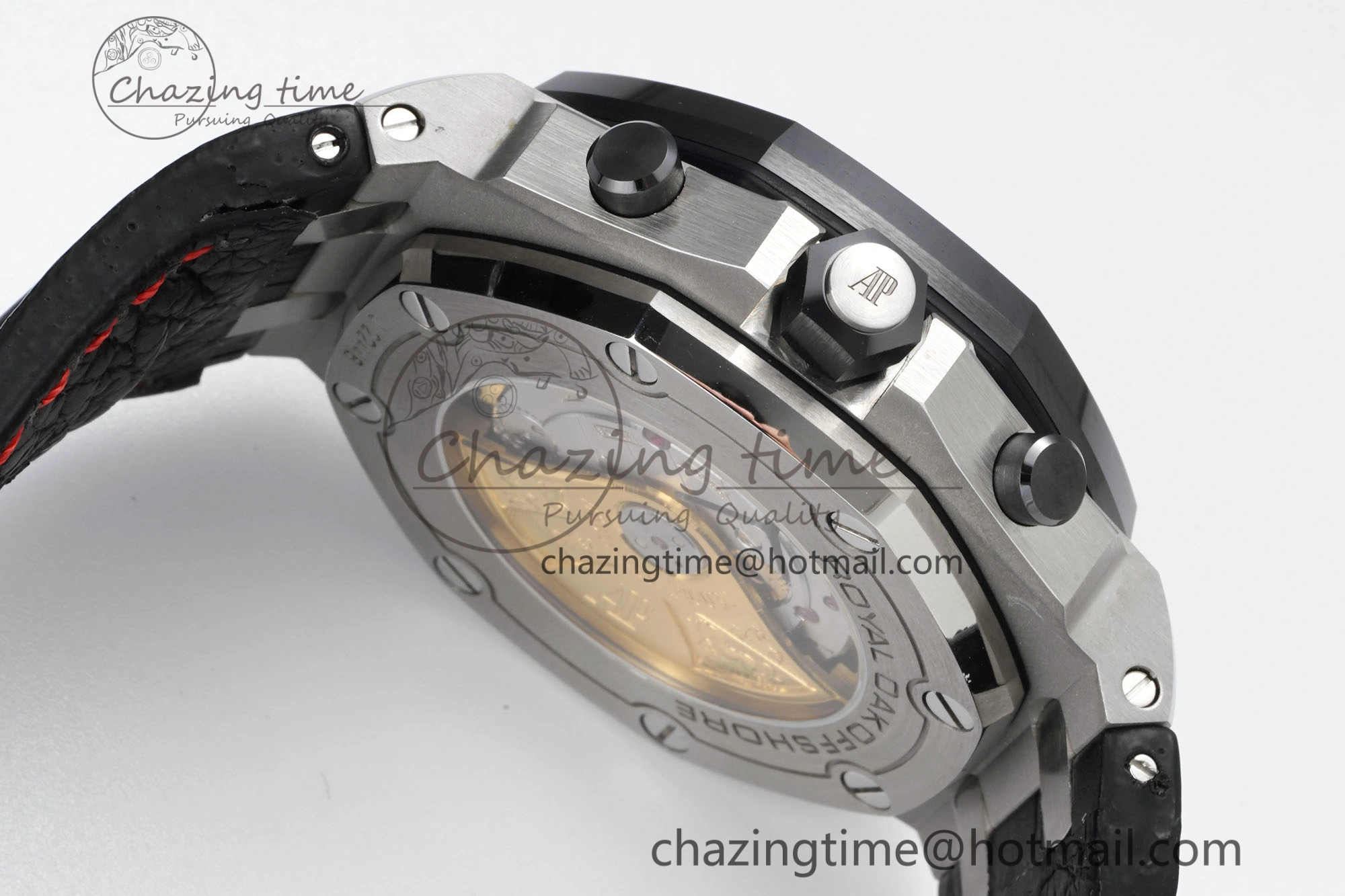 Royal Oak Offshore JJF 1:1 Best Edition “Dark Knight” on Black Red Leather Strap A Efficient 4629