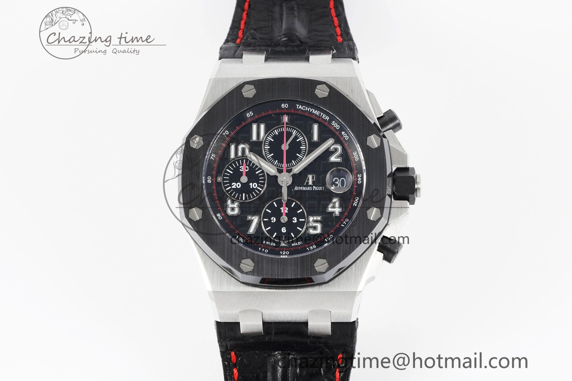 Royal Oak Offshore JJF 1:1 Best Edition “Dark Knight” on Black Red Leather Strap A Efficient 4629