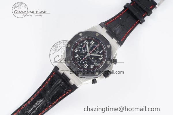 Royal Oak Offshore JJF 1:1 Best Edition “Dark Knight” on Black Red Leather Strap A Efficient 4629